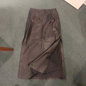 Clifford & Wills leather skirt